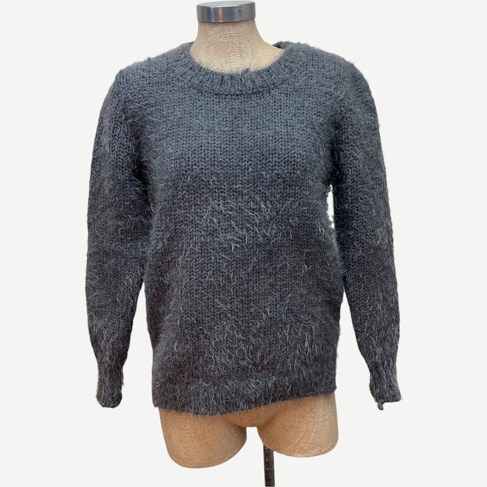 Elan Grey‎ Soft Zip Back Sweater S